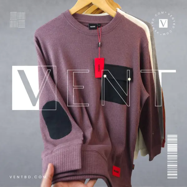 Stripe Sweatshirt Mauve