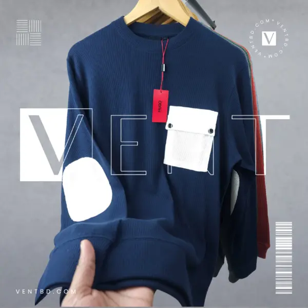 Stripe Sweatshirt Blue