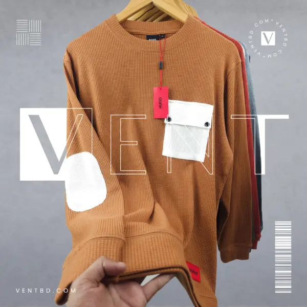 Stripe Sweatshirt Chocolate