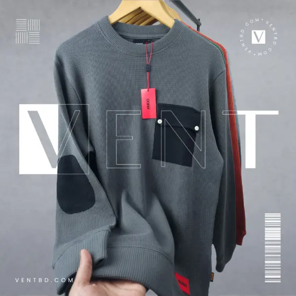 Stripe Sweatshirt Dark Ash