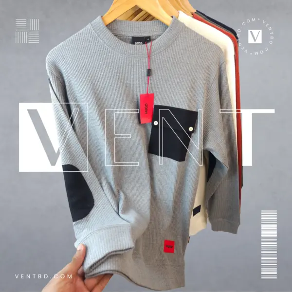 Stripe Sweatshirt Ash