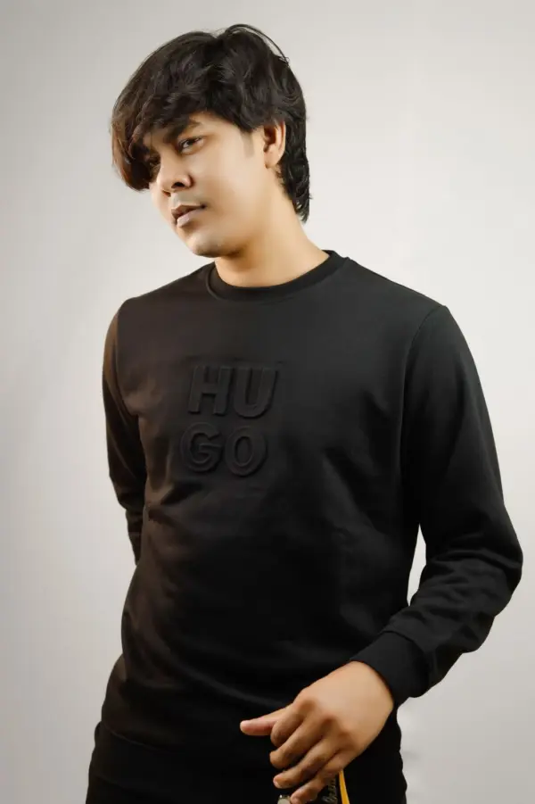 HB Premium Sweat Shirt - Black - Image 3