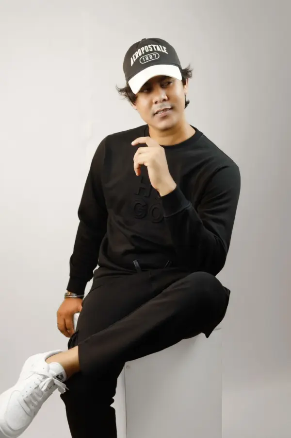HB Premium Sweat Shirt - Black - Image 4